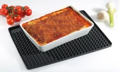 KÜCHENPROFI Backofenmatte PYRAMIDE 40x30 cm schwarz