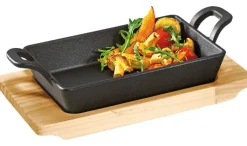 KÜCHENPROFI Servierpfanne BBQ 2-teilig schwarz/ braun