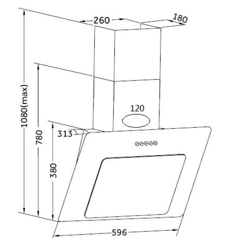 FLEX-WELL Küchenzeile MARY Touch Schwarz/ Endgrain Oek 270 cm