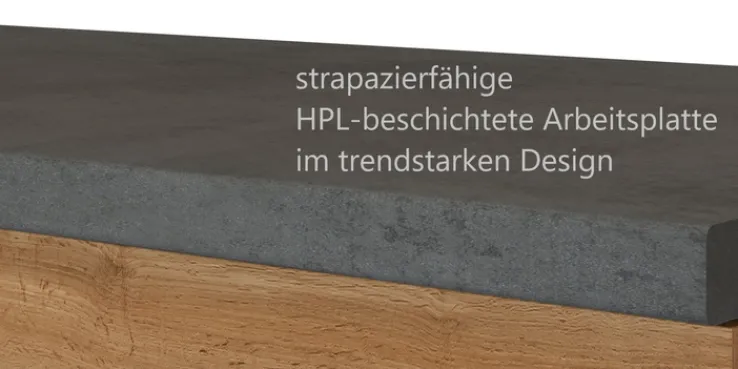 Küchenzeile ODENSE 270 cm Wotan Eiche Dekor