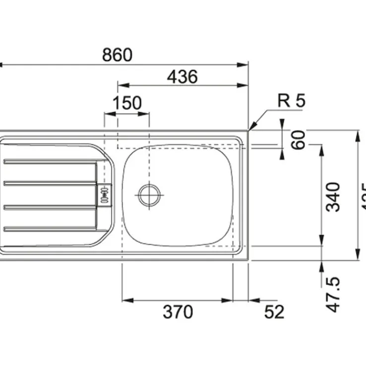 Küchenzeile ODENSE Anthrazit/ Wotan Eiche Dekor 270 cm