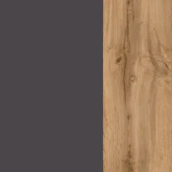 Küchenzeile ODENSE Anthrazit/ Wotan Eiche Dekor 270 cm