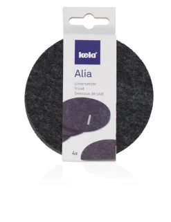 kela Untersetzer ALIA 4er Set dunkelgrau