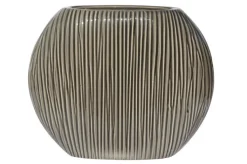 Keramik Vase 16 cm anthrazit