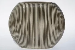 Keramik Vase 16 cm anthrazit