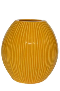 Keramik Vase 21 cm curry