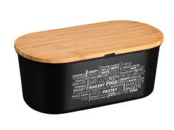 KESPER Brotbox Melamin/Bambus schwarz