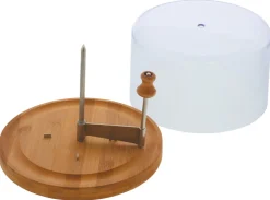 KESPER Käsehobel mit Haube Bambus/Edelstahl, 22 x 14,3 cm