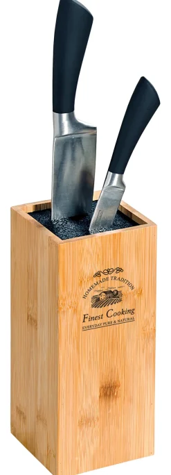 KESPER Messerblock BAMBUS Holz 10 x 10 x 23 cm Braun