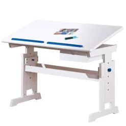 Kinder Kinder Schreibtisch JULIAN 109 x 55 cm Weiß