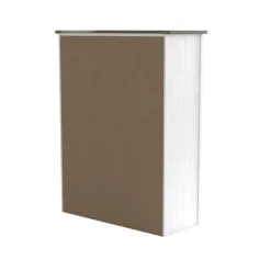 Kinder Kinder-Drehtürenschrank LUCA weiß/ braun