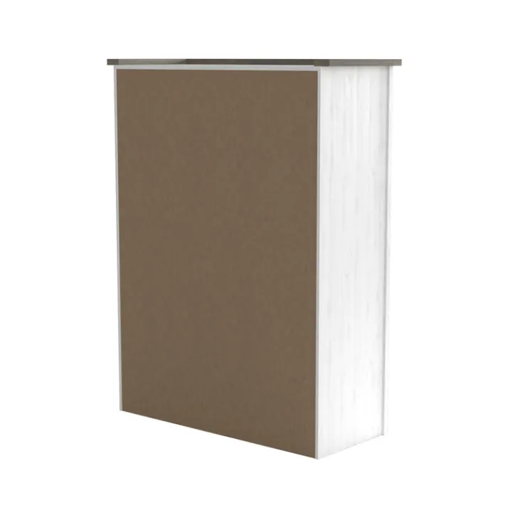 Kinder Kinder-Drehtürenschrank LUCA weiß/ braun