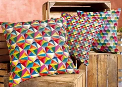 SPRÜGEL Kissenhülle DIAMANTENWELT 40 x 40 cm in Multicolor