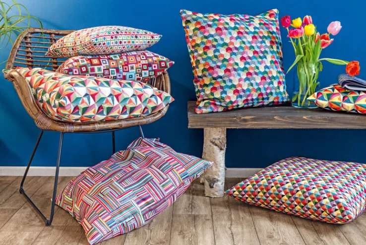 SPRÜGEL Kissenhülle DIAMANTENWELT 40 x 40 cm in Multicolor