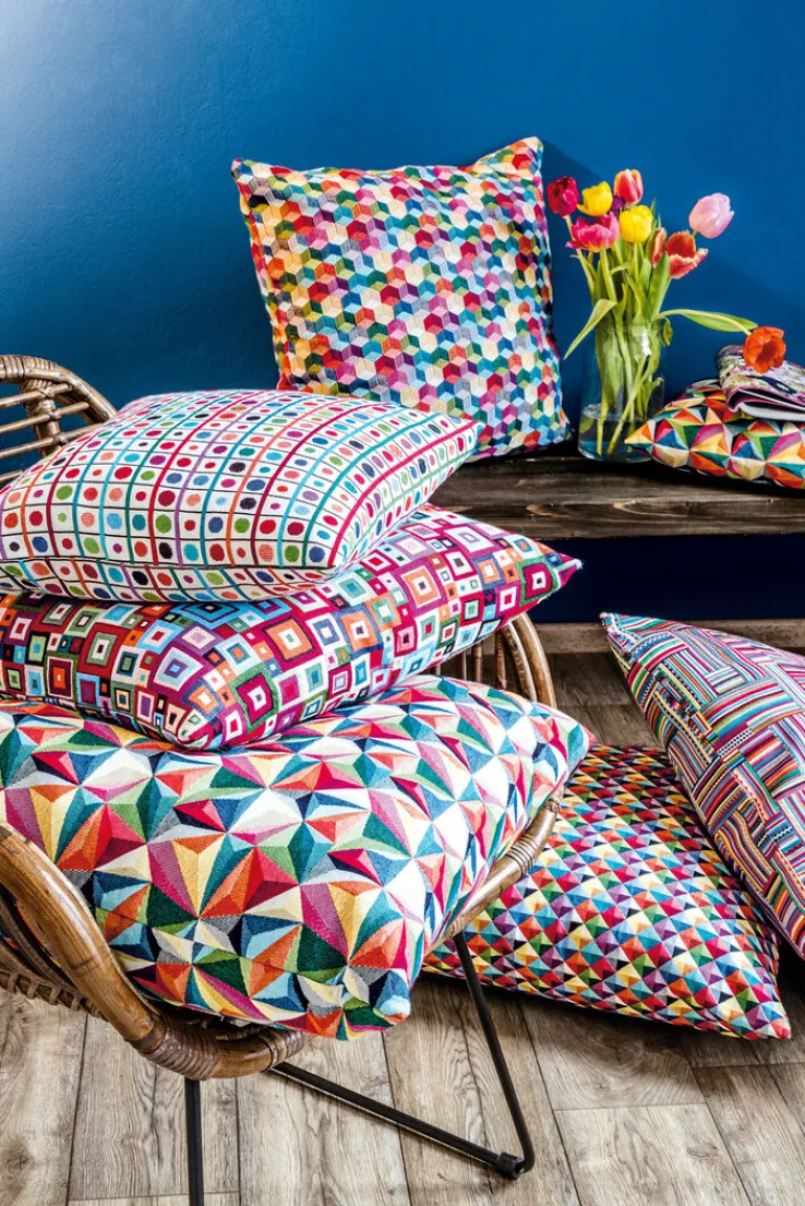 SPRÜGEL Kissenhülle DIAMANTENWELT 40 x 40 cm in Multicolor