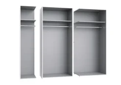 QUARTIER Kleiderschrank Grundelement KIRA 90 x 210 cm weiß
