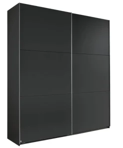 QUARTIER Kleiderschrank KRONACH 2-türig Grau metallic NB