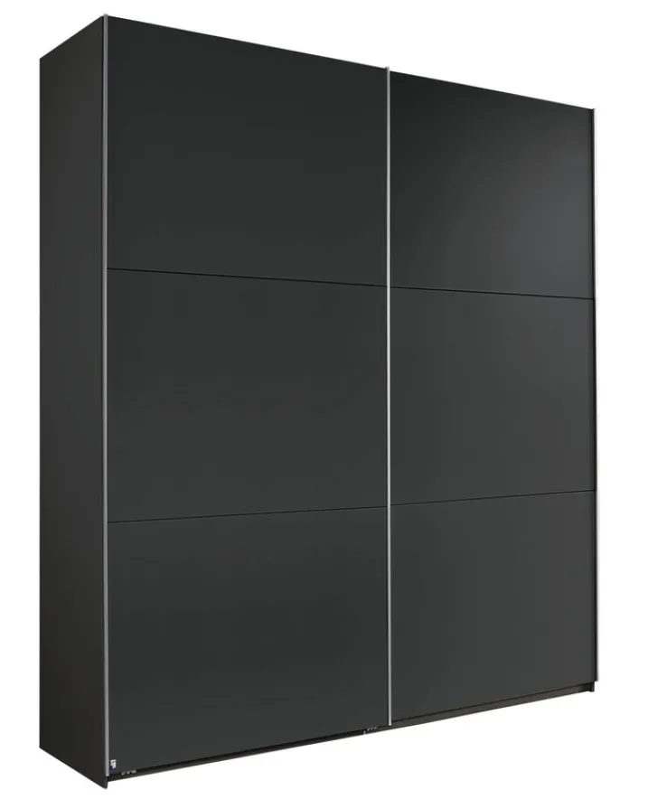 QUARTIER Kleiderschrank KRONACH 2-türig Grau metallic NB