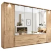 Kleiderschrank LIDO 300 x 216 cm Eiche teilmassiv