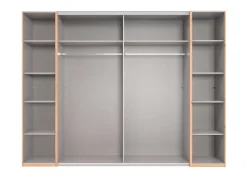 QUARTIER Kleiderschrank PHILADELPHIA braun/ grau