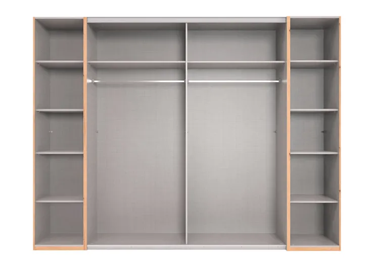 QUARTIER Kleiderschrank PHILADELPHIA braun/ grau