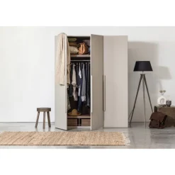 Kleiderschrank RENS 165 x 210 cm Kieselgrau