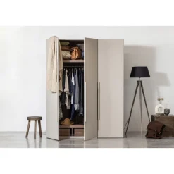 Kleiderschrank RENS 165 x 210 cm Kieselgrau