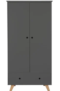 Kinder Kleiderschrank TIPI 95 x 190 x 50 cm grau