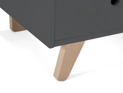 Kinder Kleiderschrank TIPI 95 x 190 x 50 cm grau