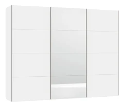 QUARTIER Kleiderschrank TOP SLIDE LINE 303 x 236 cm weiß