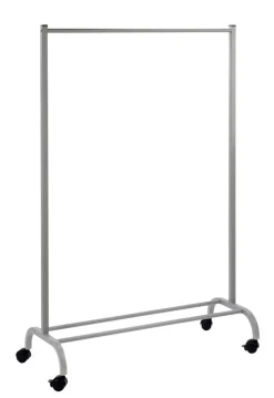 Kleiderstange Piccolino 97 x 146 cm Aluminium grau