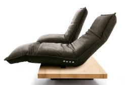 KOINOR Sofa 2-Sitzer FREE MOTION Nussbaum /dunkelbraun