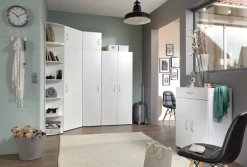 QUARTIER Kommode 80 x 98 x 48 cm Holznachbildung weiß