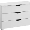 QUARTIER Kommode ALVARA 93 x 62 cm Alpinweiß NB