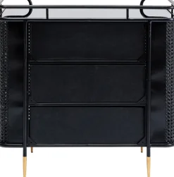 KARE DESIGN Kommode FENCE schwarz 80x80x40 cm