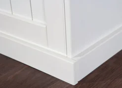 Kommode JACOB 3.2 weiß Massivholz / braun