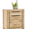 Kommode JURIA 80 x 85 cm Eiche massiv/Eiche furniert