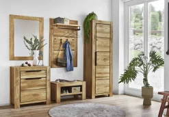 Kommode JURIA 80 x 85 cm Eiche massiv/Eiche furniert