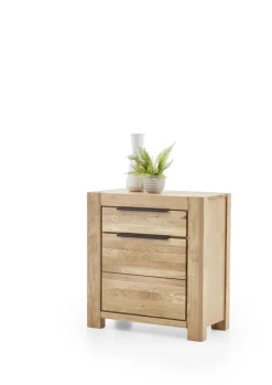 Kommode JURIA 80 x 85 cm Eiche massiv/Eiche furniert