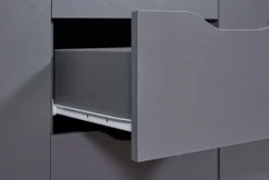 Kommode LION 122 x 92 cm graphitgrau