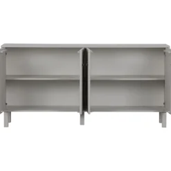 Kommode MADU 160 x 56 cm cloud grey/goldfarbig