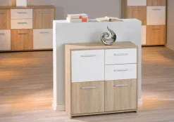 Kommode MARLON braun/ weiß