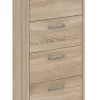 QUARTIER Kommode MEGA SOFT 38 x 85 cm Eiche sägerau