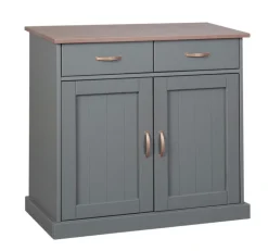 Kommode NICLAS 3.1 90x86x45 cm Massivholz grau