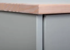 Kommode NICLAS 3.1 90x86x45 cm Massivholz grau