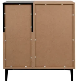 Kommode NOLA 80 x 90 cm Artisan Oak/schwarz