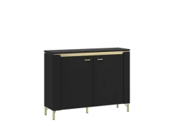 QUARTIER Kommode NORICA 110,4x87,3 cm schwarz matt