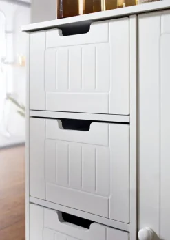 Kommode PATTI 56 x 83 cm weiß