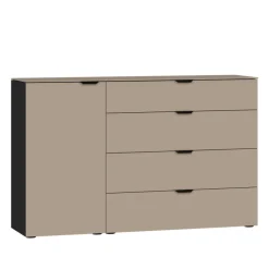 QUARTIER Kommode TYPE XV schwarz/ beige