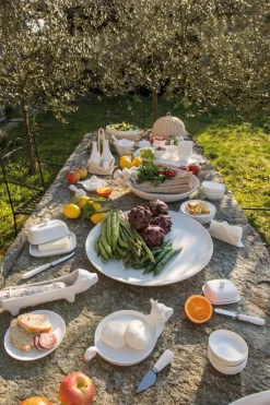 LA PORCELLANA BIANCA Butterdose TERRINE 14 cm weiß